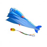 3D létající drak - Modrý delfín